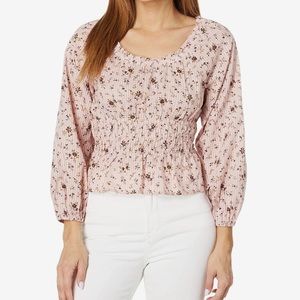 Pink Madewell Sophie Bouquet Floral Top Size Medium